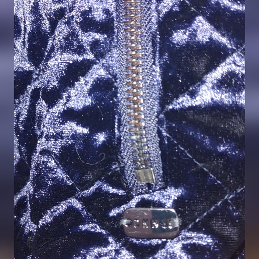 DKNY Sport Very Oversized Size XSmall Dark Blue Velvet 1989 Jacket Unworn Cond - Picture 5 of 12